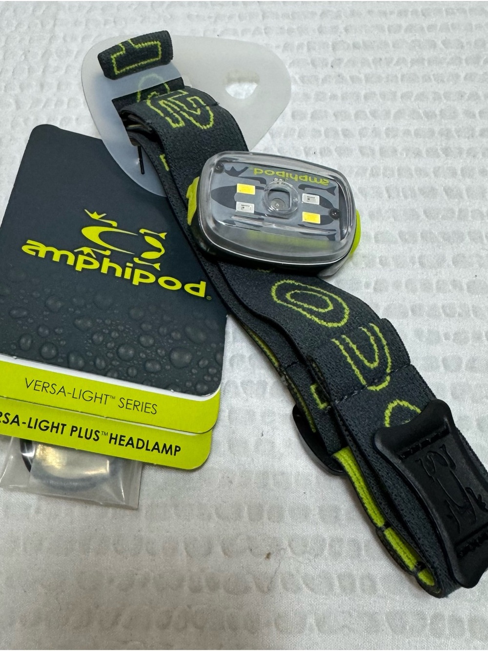 amphipod Versa-Light Plus Headlamp in Black & Neon Yellow